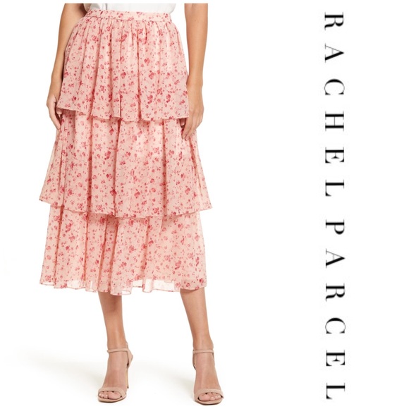 RACHEL PARCELL Print Tiered Ruffle Skirt - Picture 4 of 6